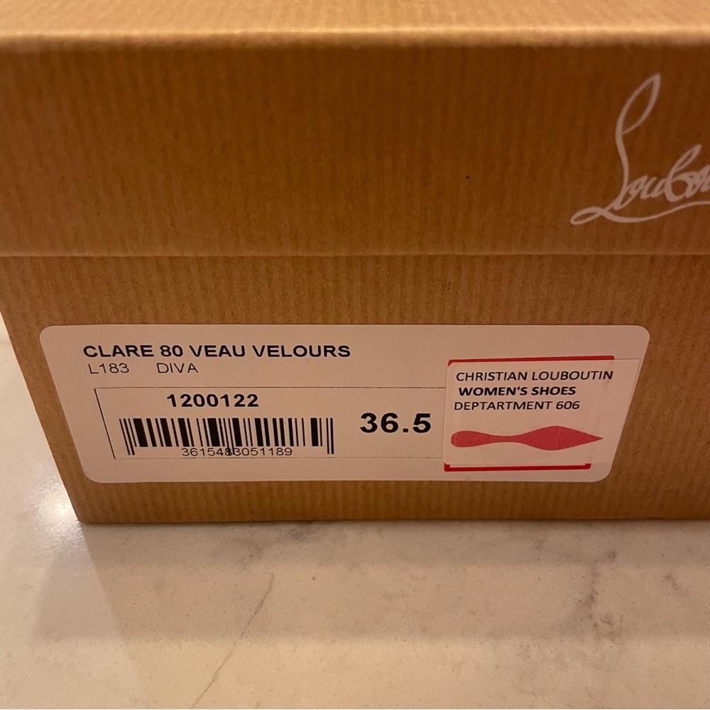 Christian Louboutin 🩷 Clare 80 Suede Pointed Toe Pump in Diva Hot Pink Size 36.5 - Picture 10 of 10